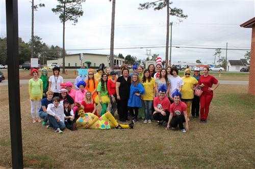 Library Club Group Photo - Read Across America 