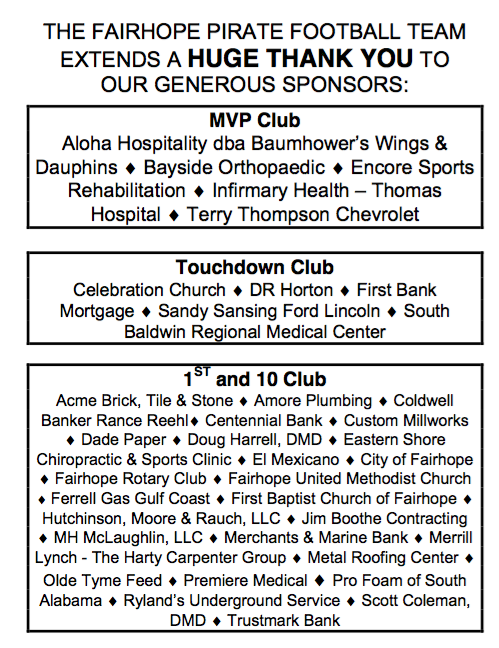 Pirate Sponsors Pirate Sponsors