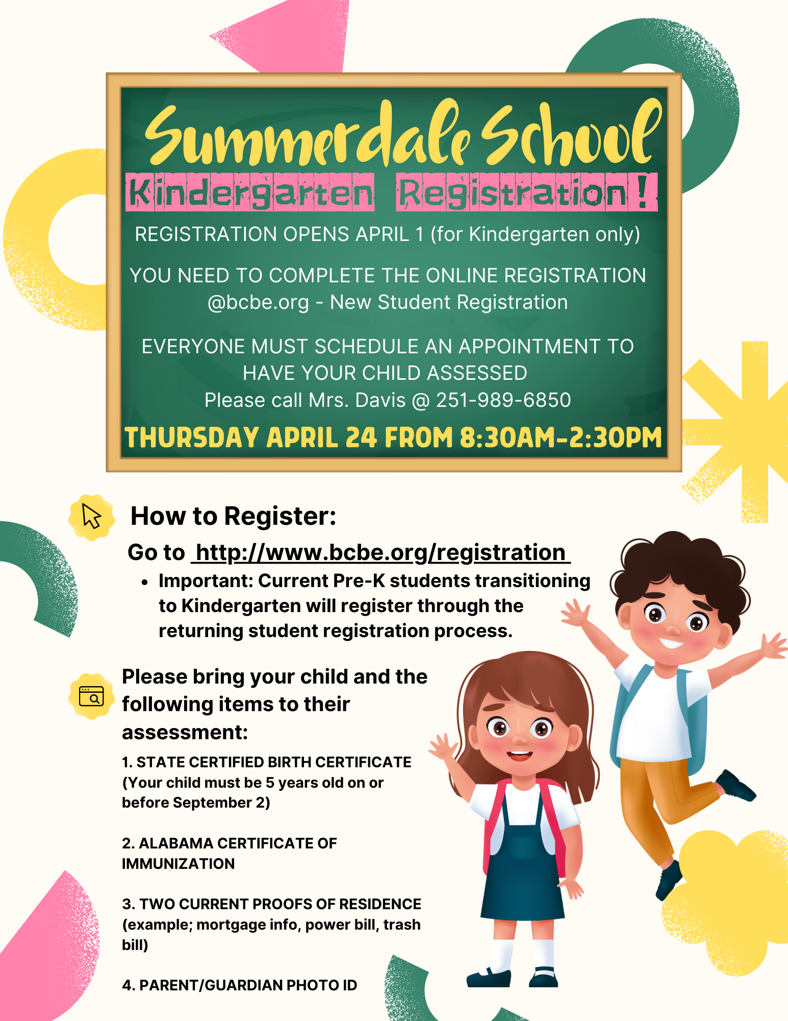  Kindergarten Registration (English)